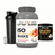 thumbnail image 1 of PACK PROTEINA ISO SHAKE 2.2LB FRUTILLA CHOCOLATE BLANCO + CREATINA SIN SABOR 300GR + SHAKER - PULSE NUTRITION, 1 of 1