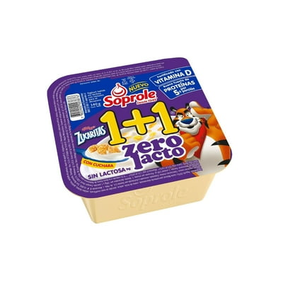 Yoghurt 1+1 Con Cereal Sin Lactosa Zucaritas 140 G Soprole