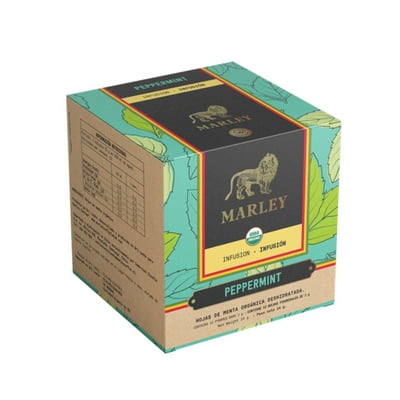 Té Menta Infusión Hojas Organica Caja 12 Un Marley Coffee