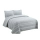 thumbnail image 1 of Cubrecama Quilt Verano 1.5 Plazas - Gris Triángulo XF81, 1 of 3