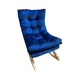 thumbnail image 3 of Silla Mecedora Coquette Azul Marino Felpa, 3 of 3