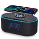 thumbnail image 1 of Alarm Clock Radio Odokee con cargador inalámbrico y altavoz Bluetooth, 1 of 7