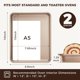 thumbnail image 2 of HONGBAKE 2 Pack 11 x 9 Inch Toaster Oven Pans and Trays, 2 of 3