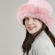 thumbnail image 4 of Gorro de piel sintética para mujer, estilo cosaco ruso, de invierno, peludo, cálido y esponjoso., 4 of 5