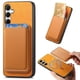 thumbnail image 4 of Funda de Cuero Magnética con Tarjetero para Samsung Galaxy A35 Cubierta Delgada Amarillo, 4 of 5