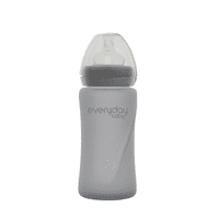 Everyday Baby - Mamadera De Vidrio Healthy 240 Ml Gris