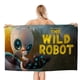 thumbnail image 1 of Robot Salvaje Toalla de playa de secado rápido con diseño temático, regalo para mujeres y niñas, ideal para cumpleaños, fans, amantes de la música, uso en la playa o al aire libre, 78 × 180 cm, 1 of 6