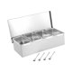 thumbnail image 3 of Caja Organizadora De Condimentos, Botes De Especias Desmontables Con Tapa, Tarro De Condimentos Para Barra, 4 Rejillas, 3 of 5