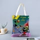 thumbnail image 2 of Duck Dodgers Bolso de tela con estampado de lienzo para mujer, bolsa de compras reutilizable y estética, con cremallera interior, regalo para mujer,40*40cm., 2 of 6