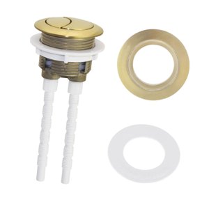 Bothyi - Botón De Descarga De Inodoro De Doble Pulsación, Botón Universal Para Tanque De Inodoro Para Baño, Dorado