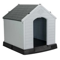 Total E-Commerce - Casa Para Mascotas Perros Pequeña Pvc 72X14X67Cm Gris