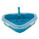 thumbnail image 1 of Bandeja De Arena Para Gatos Con Cuchara, Bandeja De Arena Para Gatos, Bandeja De Arena Triangular Duradera Para Gatos, Azul, 1 of 5