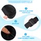 thumbnail image 3 of Almohadillas para brazos de silla de oficina, 2 pares, algodón de espuma viscoelástica, negro, 3 of 6