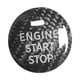 thumbnail image 1 of Decoración del botón de arranque del motor, decoración del coche, accesorios para el automóvil, pegatina de arranque, cubierta del botón de encendido Negro, 1 of 5