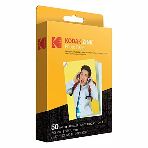 Papel Fotográfico Zink Kodak 2x3- Pack 50 Hojas