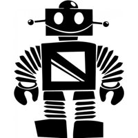 Rienda Libre Graphics - Decomural Happy Robot Aliens Space Ws-32760