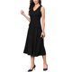 thumbnail image 4 of INSPIRE CHIC Vestidos de Negocios para Mujeres Cuello en V Sin Mangas Línea A Midi Vestido de Trabajo XS Negro, 4 of 6