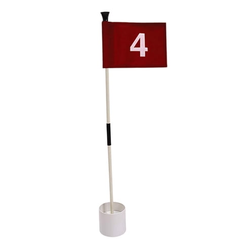 Magideal - Golf Putting Green Bandera Y Copa De Agujero Mástiles De Bandera De Golf Banderas De Golf Bandera De Golf Juego De Tazas De Agujero Para Guía De Aline Número 4