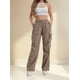 thumbnail image 1 of Pantalón Cargo Mujer Ajustable Elasticado Pata Recta, 1 of 2
