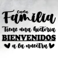 Genérico - Cuadro Frase Cada Familia Tiene Una Historia