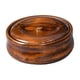 thumbnail image 1 of Tazón De Madera Tazón Redondo Multiusos Recipiente Reutilizable Hecho A Mano Tazón Para Servir 23cmx7.5cm, 1 of 5
