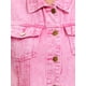 thumbnail image 5 of INSPIRE CHIC Chalecos de mezclilla para mujer con botones, lavado, sin mangas, chaquetas de jean con bolsillos, rosa S, 5 of 5