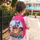 thumbnail image 5 of Tiburón Perro Mochila Escolar para Niños y Niñas, Mochila Infantil Ligera de Alta Calidad, Grande y Duradera ROSA, 5 of 6