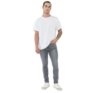 Jeans Hombre Super Skinny Negro Corona