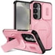 thumbnail image 1 of Funda para Samsung Galaxy S24 5G / S25 5G 6.2" con Soporte Plegable Invisible, Carga Inalámbrica Magnética MagSafe, Carcasa Deslizante para Cámara, Funda Protectora Resistente a Golpes y Caídas, Rosa, 1 of 10