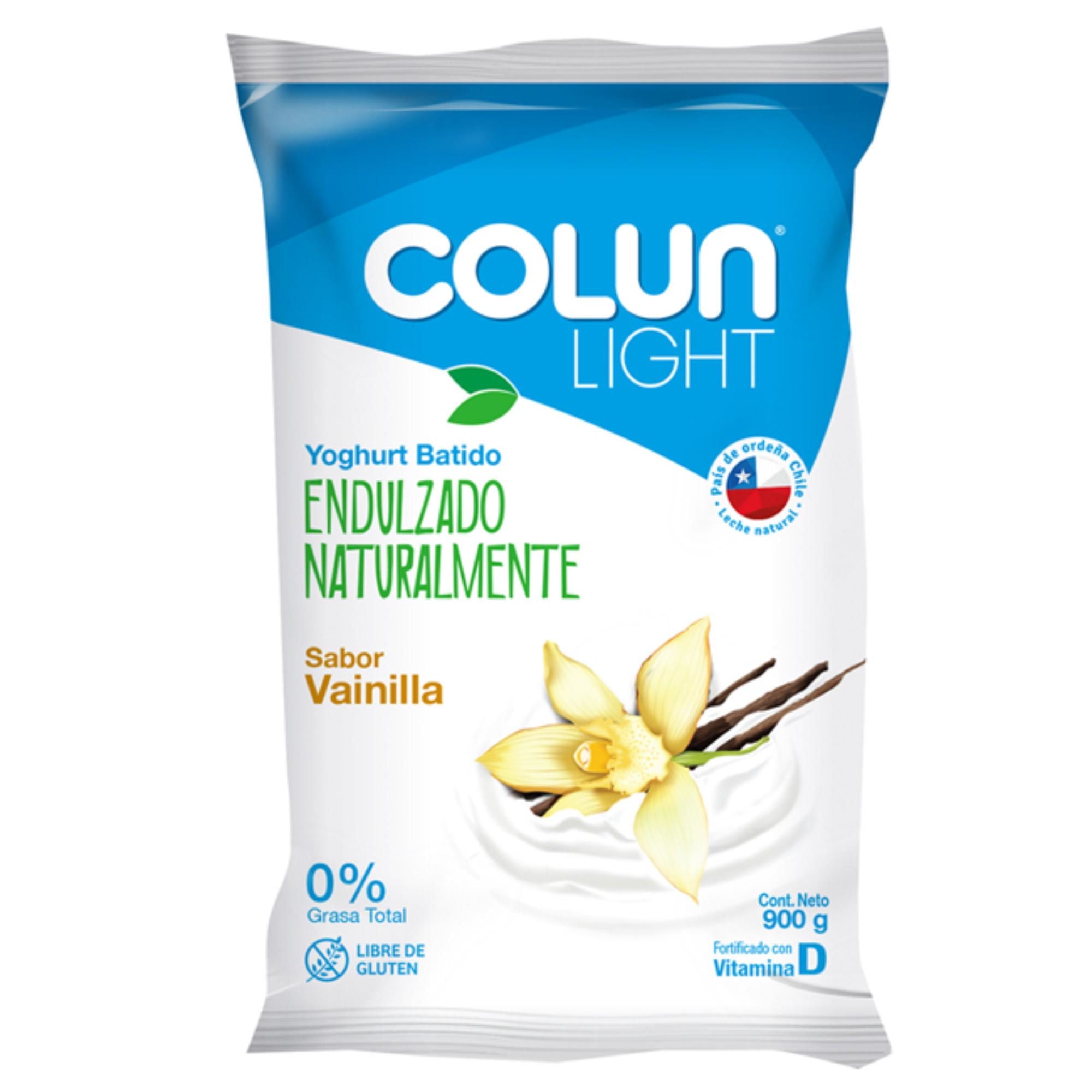 Yoghurt Light Sabor Vainilla Bolsa 900 ml Colun