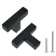 thumbnail image 1 of Tiradores para gabinete Redunest, acero inoxidable negro mate, paquete de 5, 1 of 5