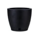 thumbnail image 2 of Macetero Negro Amsterdam 28cm Alto Con Plato, 2 of 3