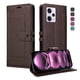 thumbnail image 1 of Premium Wallet Case for Xiaomi Redmi Note 12 Pro 5G with Card Slots & Kickstand, Flip Cover Brown, 1 of 6