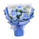 thumbnail image 1 of Ramo De Flores De Ganchillo Con Luz Para Festivales Fiesta De Cumpleaños De Acción De Gracias Azul, 1 of 3