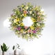 thumbnail image 5 of Corona de verano con flores silvestres Yawwind, 60 cm, con margaritas y lavanda, 5 of 9