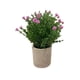 thumbnail image 1 of Planta Artificial Flores Maceta Decorativa Base Piedra R, 1 of 1