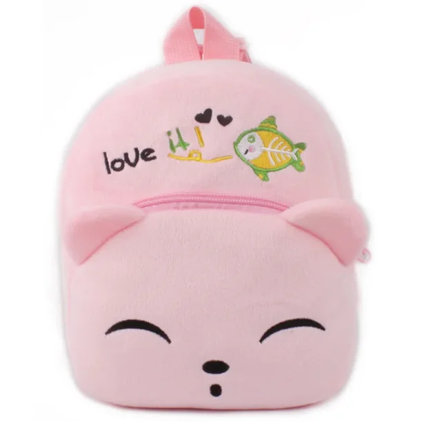 Fashion Children School Bags 3D Cartoon Print Plush Kids Backpack Kindergarten Boys and Girls School Bags Mini Backpack Book Bag