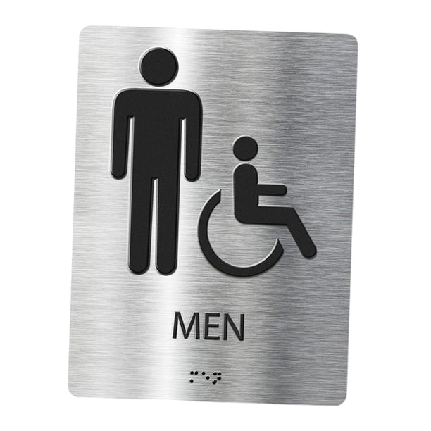 Letrero de baño, letrero de baño, tablero de señalización, letrero de baño público, letrero de inodoro moderno para hombres y mujeres, supermercado, Estilo A
