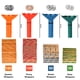 thumbnail image 2 of Tubos para contar monedas codificados por color PM Company con 300 envolturas, 2 of 5