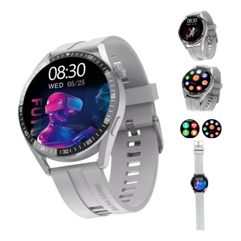 Hryfine - Reloj Wh-8 Inteligente Smartwatch Gris / Realiza Llamadas Gris