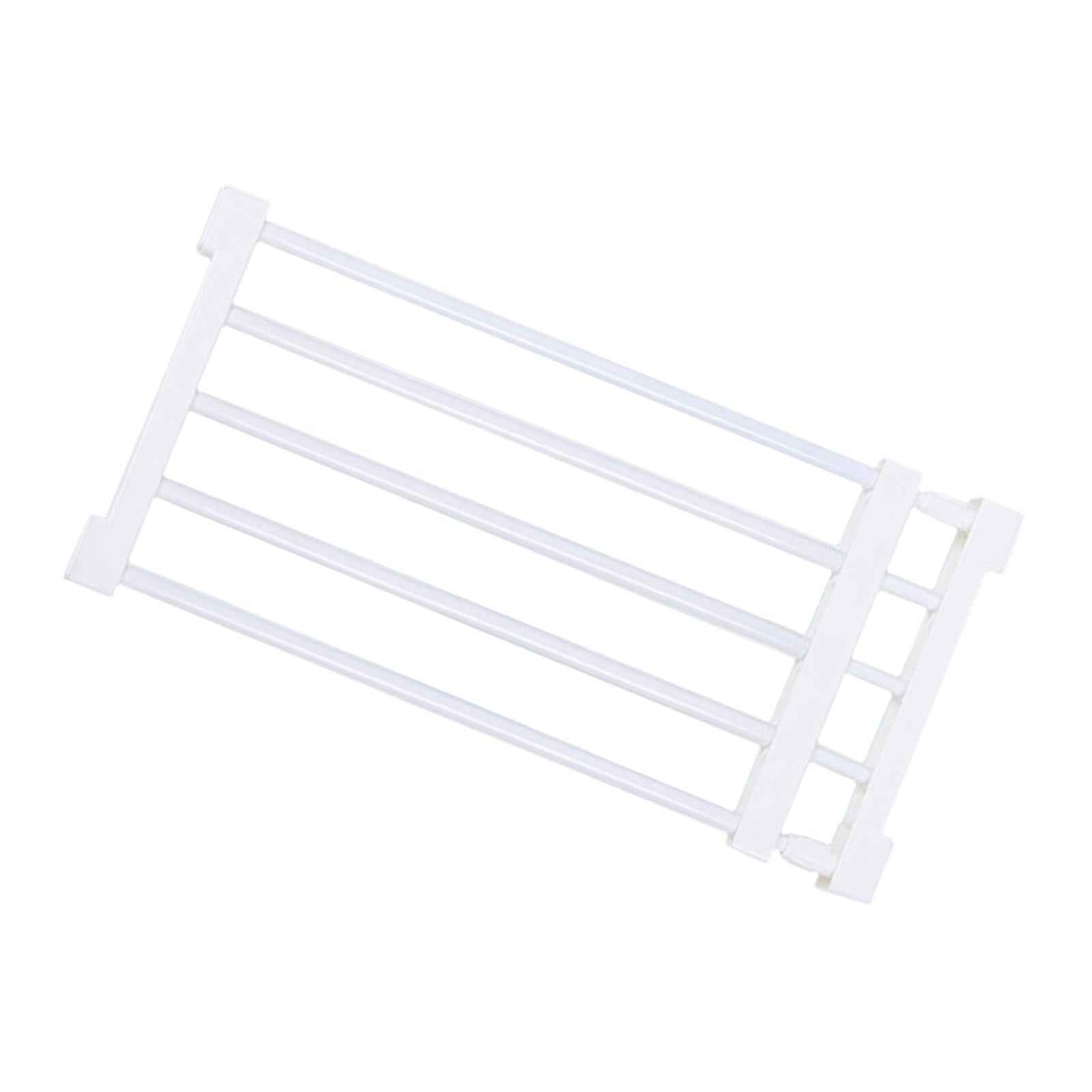 Magideal - Puerta Extensible, Valla Para Cachorros, Protector De Puerta, Divisor De Habitación, Portátil, Para Caminar A Través De La Puerta Retráctil Para Perro 56to100cmx24cm Blanco