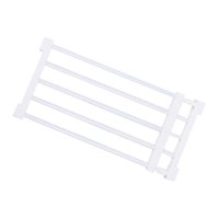 Magideal - Puerta Extensible, Valla Para Cachorros, Protector De Puerta, Divisor De Habitación, Portátil, Para Caminar A Través De La Puerta Retráctil Para Perro 56To100Cmx24Cm Blanco