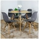 thumbnail image 1 of Comedor Mesa Vidrio 80Cms + 4 Sillas Eames Replica Color Gris, 1 of 2