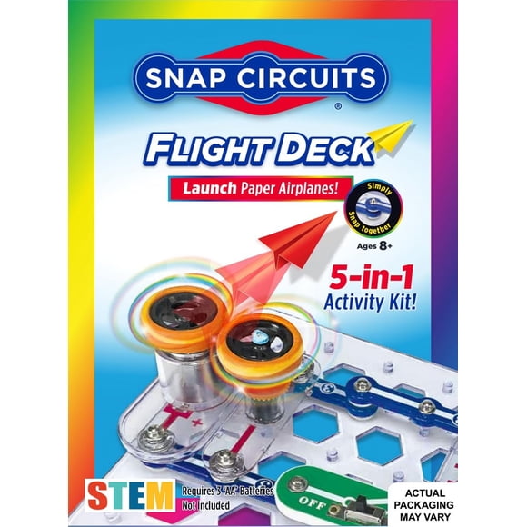 Kit de juguetes Science/STEM Snap Circuits Flight Deck para más de 8 años