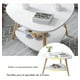 thumbnail image 5 of Mesa De Centro Vintage Triangular 60x60x42cm Madera Blanco, 5 of 5