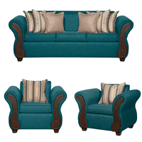 Ruzam Mobel - Juego De Living 3-1-1 Marsella Turquesa