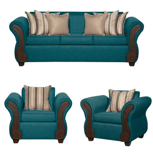 Ruzam Mobel - Juego De Living 3-1-1 Marsella Turquesa