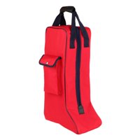 Magideal - Bolsa De Bota De Caballero Portátil Con Asa De Transporte Para Acampar, Bolsillo Lateral, Organizador De Equipo Ecuestre Versátil De Gran Capacidad Rojo
