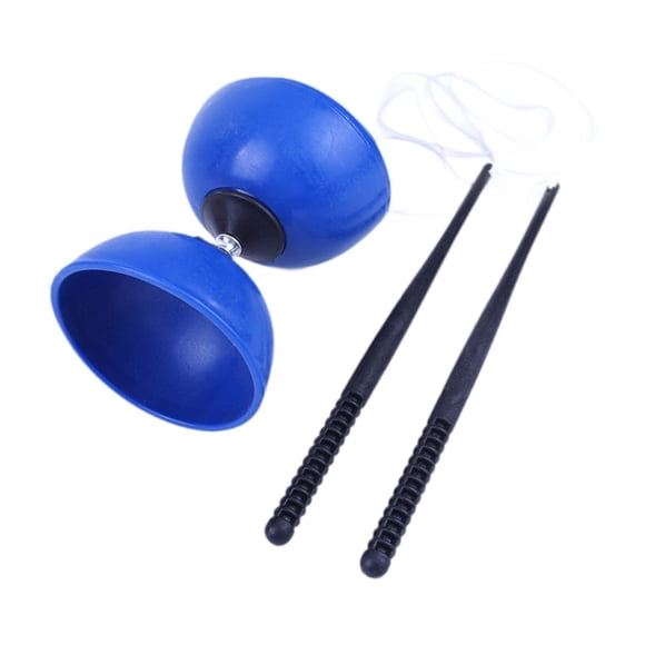Juego De Yoyo Y Diábolo Chino, Juguete De Malabarismo Portátil Para Adultos, Niños Y Principiantes, Color Azul, L
