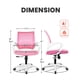 thumbnail image 4 of Silla de escritorio y ordenador NEO CHAIR ergonómica de malla rosa, 4 of 7